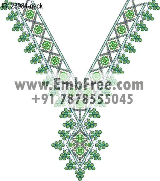 Embroidery Designs for dress id:23984