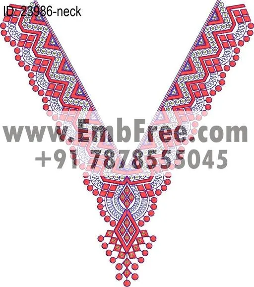 Embroidery Designs for dress id:23986