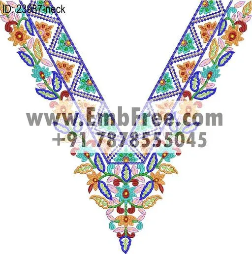 Embroidery Designs for dress id:23987