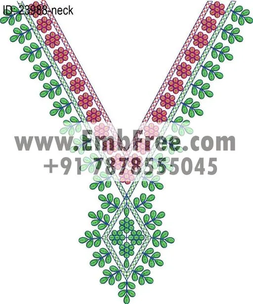 Embroidery Designs for dress id:23988