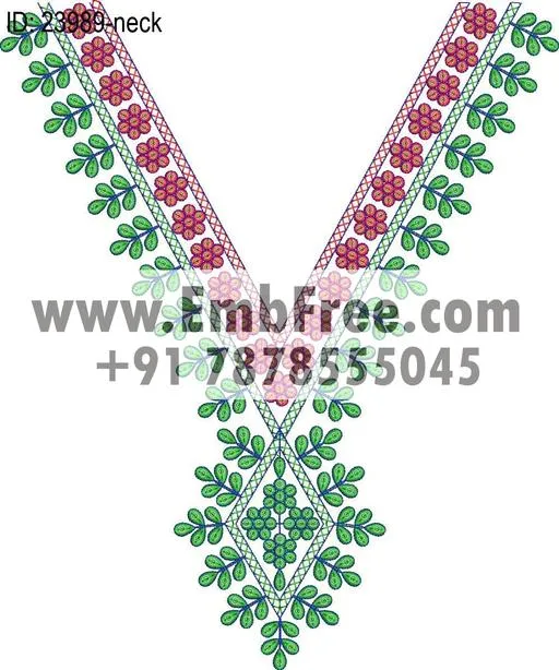 Embroidery Designs for dress id:23989