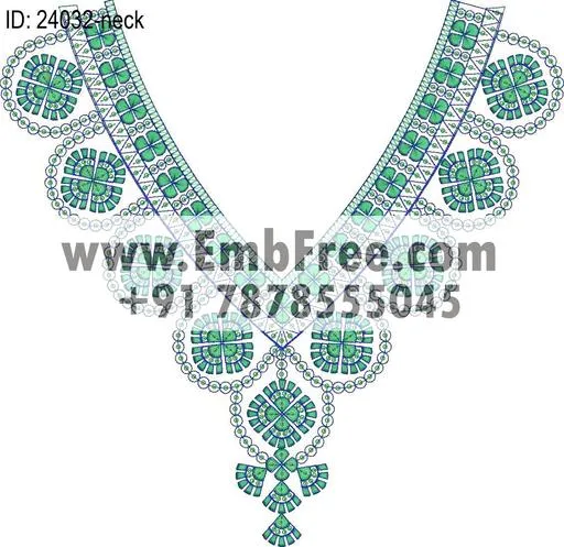 Embroidery Designs for dress id:24032