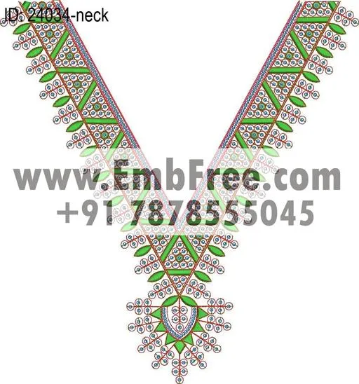 Embroidery Designs for dress id:24034