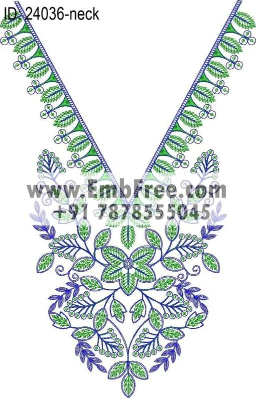 Embroidery Designs for dress id:24036