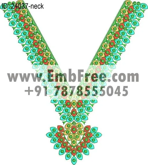Embroidery Designs for dress id:24037