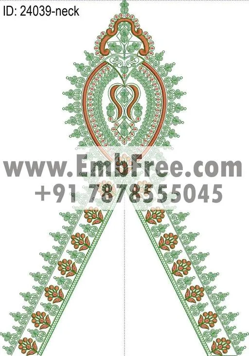 Embroidery Designs for dress id:24039