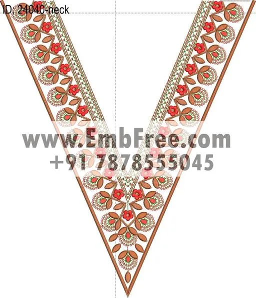 Embroidery Designs for dress id:24040