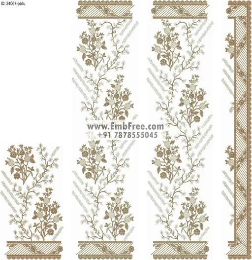 Embroidery designs for saree id:24067
