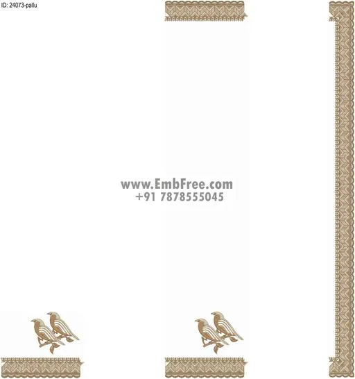 Embroidery designs for saree id:24073