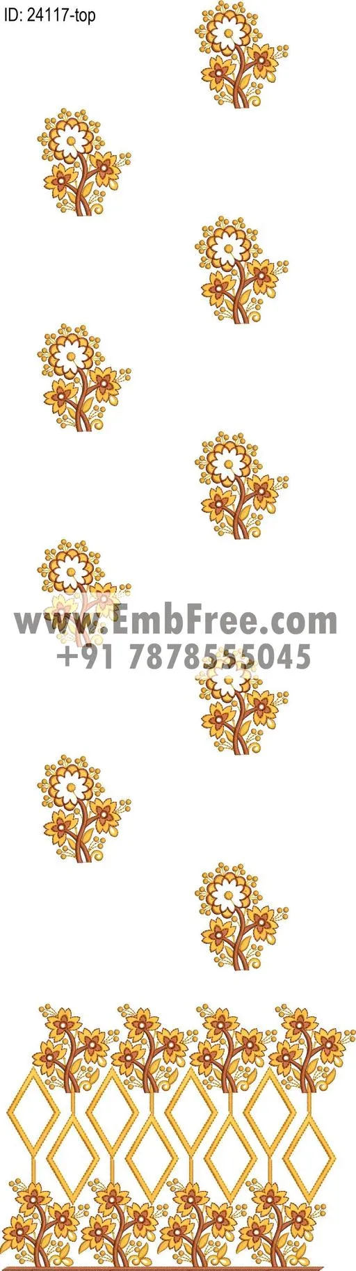 Embroidery Designs for dress id:24117