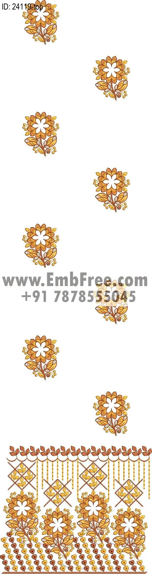 Embroidery Designs for dress id:24119