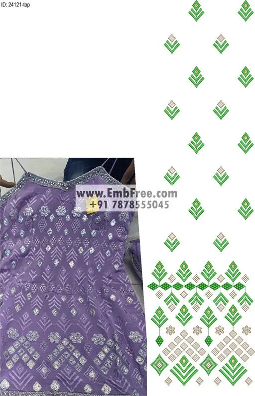 Embroidery Designs for dress id:24121