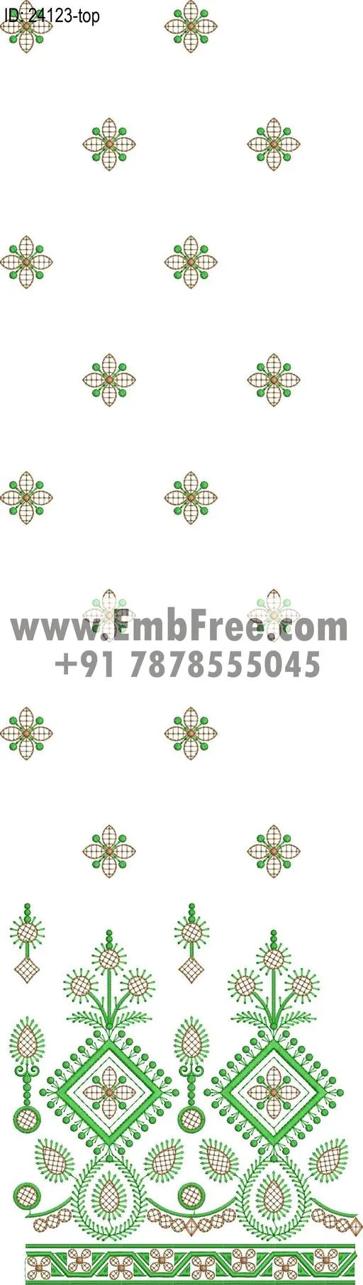Embroidery Designs for dress id:24123