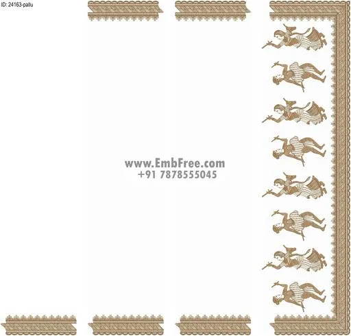Embroidery designs for saree id:24163