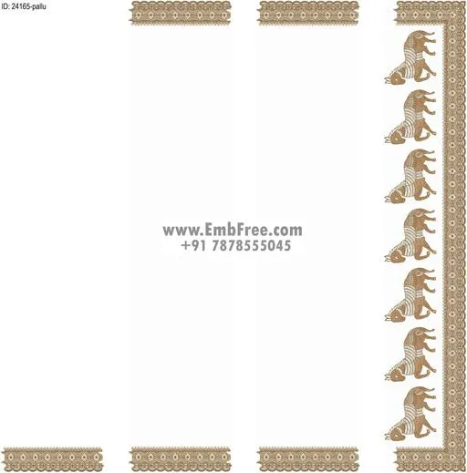 Embroidery designs for saree id:24165