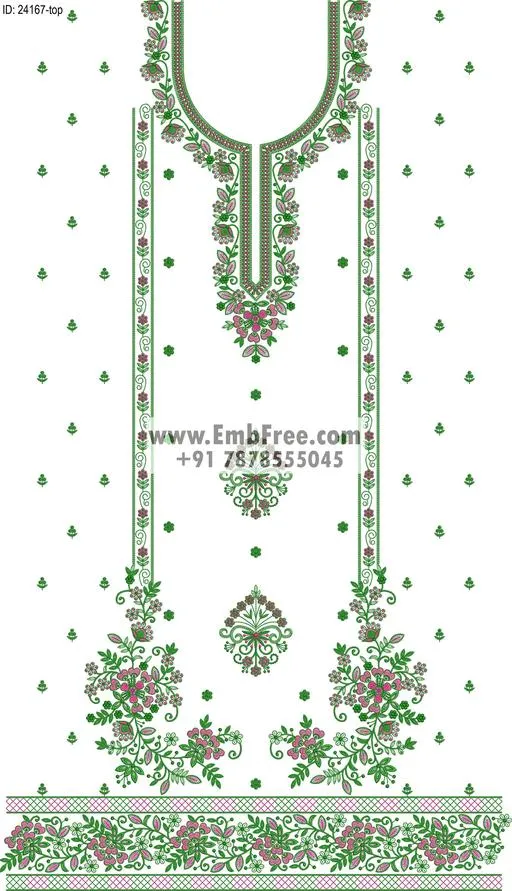 Embroidery Designs for dress id:24167