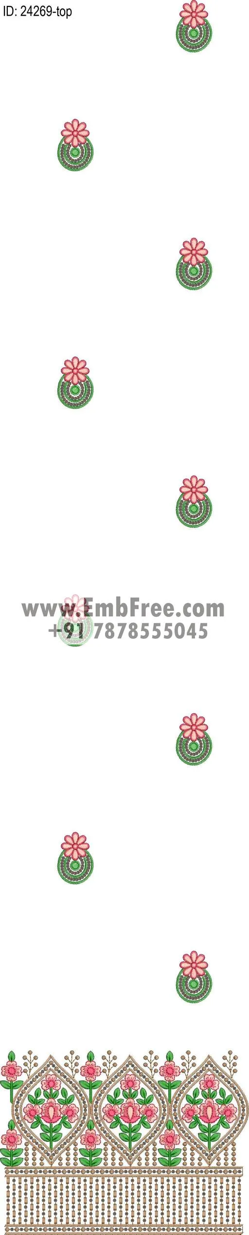 Embroidery Designs for dress id:24269