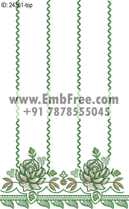 Embroidery Designs for dress id:24351