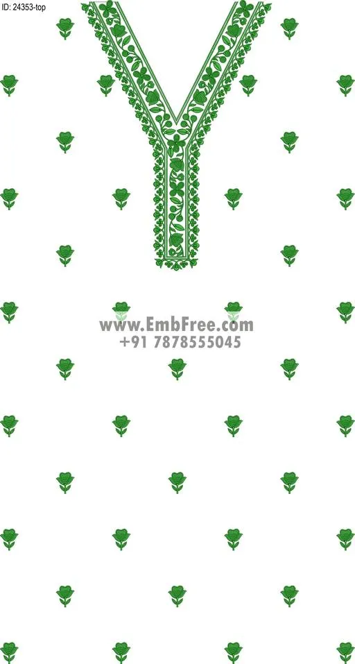 Embroidery Designs for dress id:24353