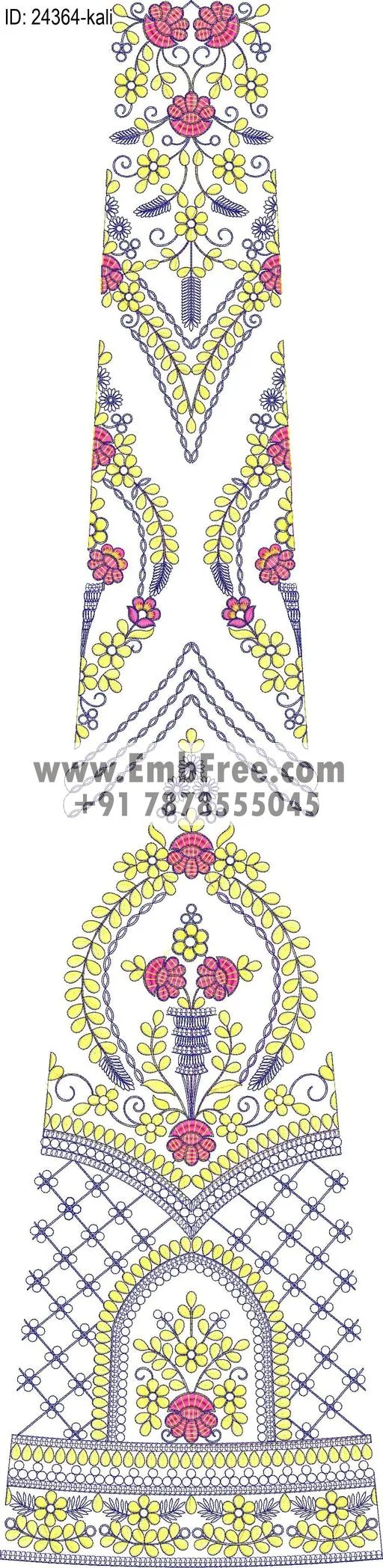 Embroidery Designs for dress id:24364