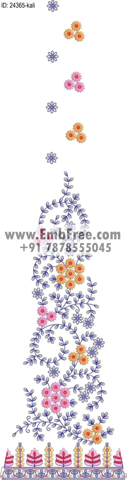 Embroidery Designs for dress id:24365