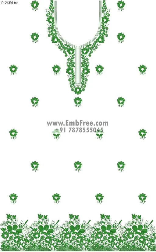 Embroidery Designs for dress id:24394