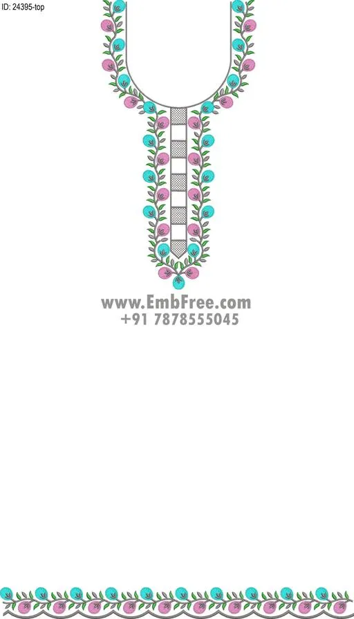 Embroidery Designs for dress id:24395