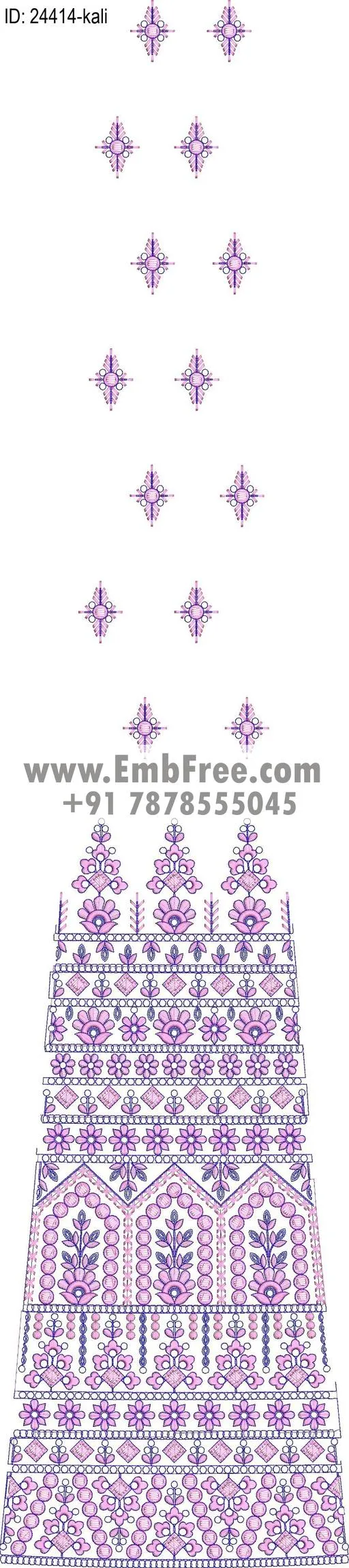 Embroidery Designs for dress id:24414