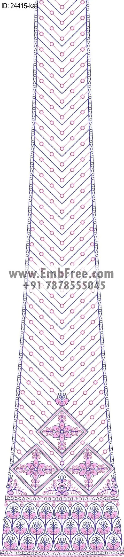 Embroidery Designs for dress id:24415