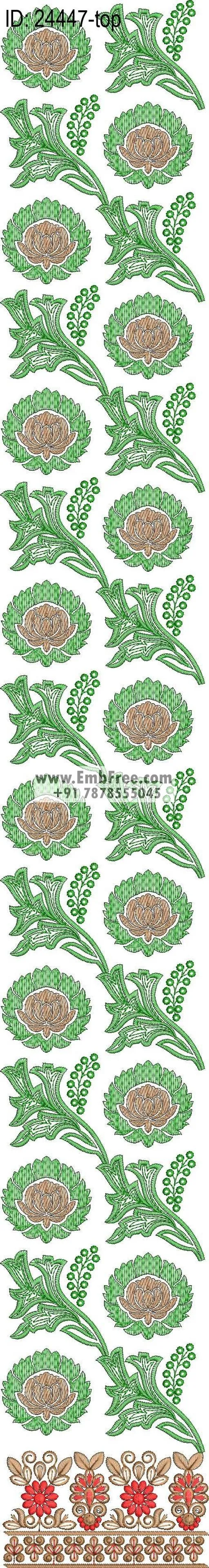 Embroidery Designs for dress id:24447