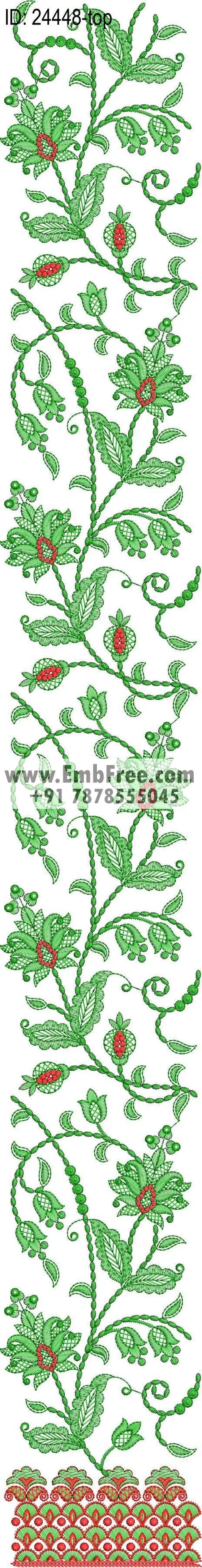 Embroidery Designs for dress id:24448