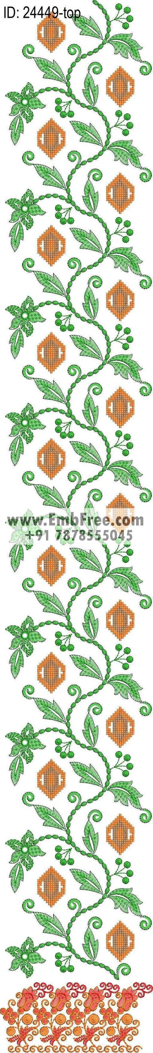 Embroidery Designs for dress id:24449