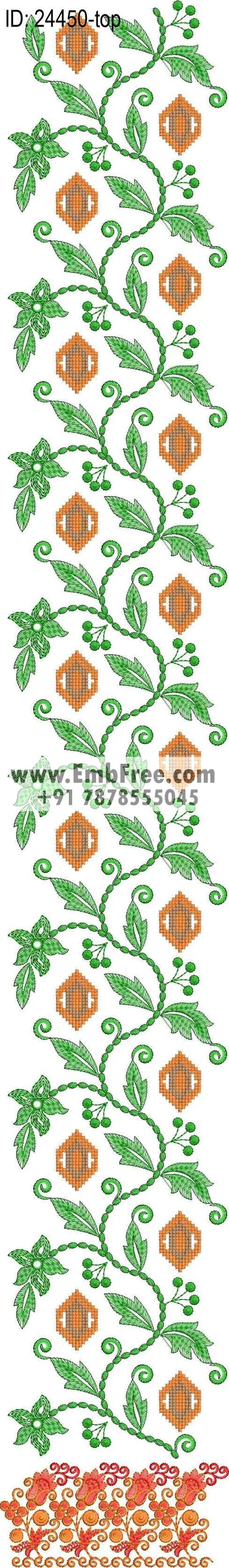 Embroidery Designs for dress id:24450