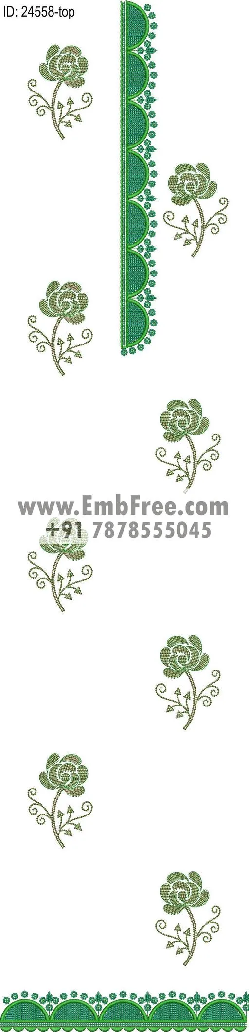 Embroidery Designs for dress id:24558