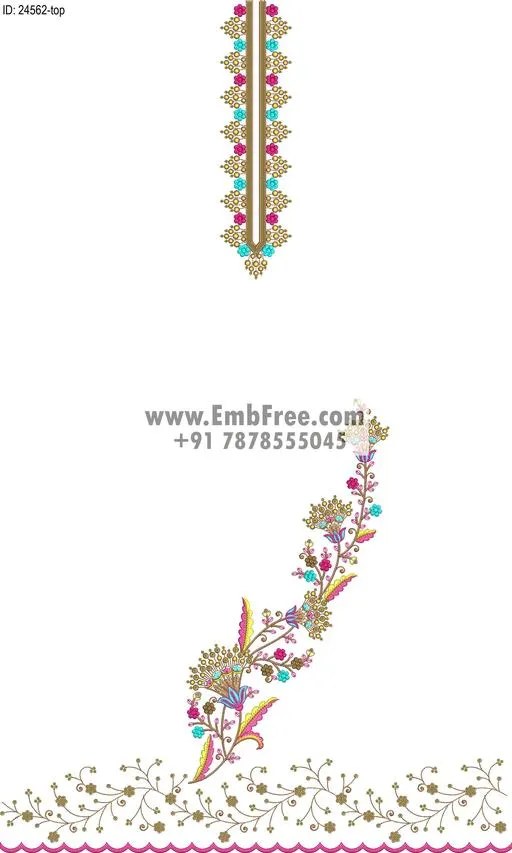 Embroidery Designs for dress id:24562