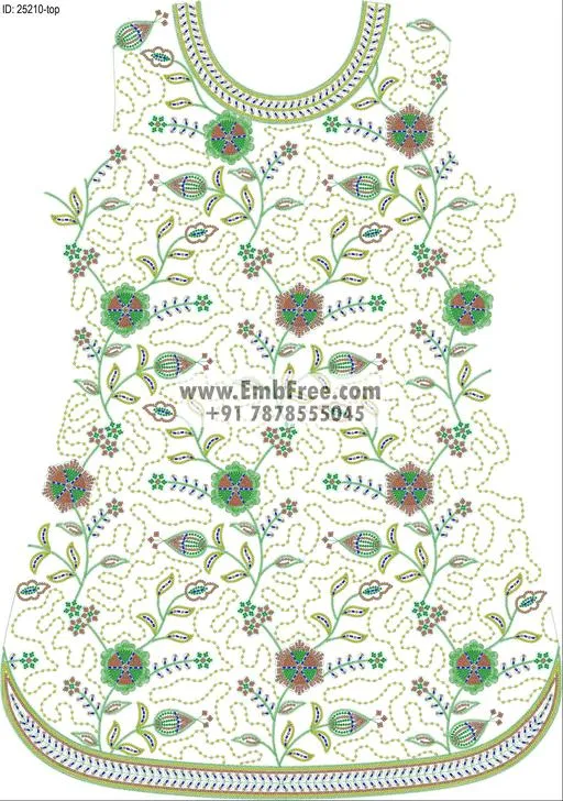 Embroidery Designs for dress id:25210