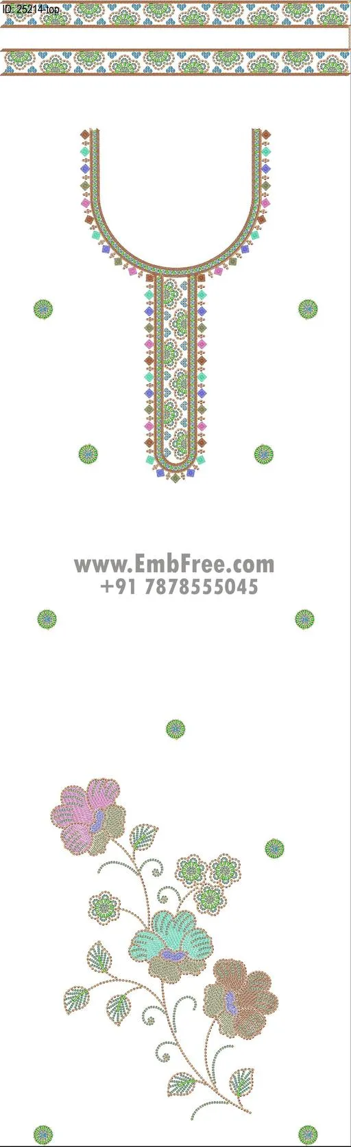Embroidery Designs for dress id:25214