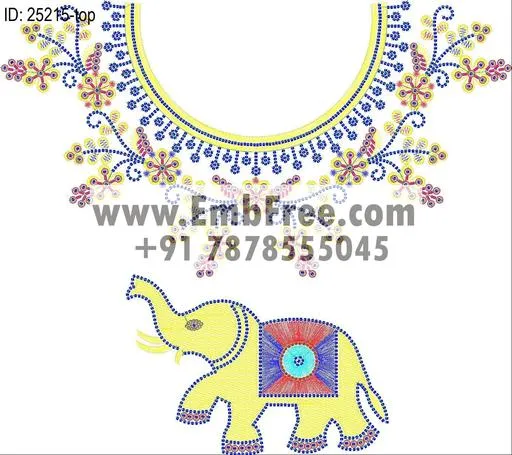 Embroidery Designs for dress id:25215