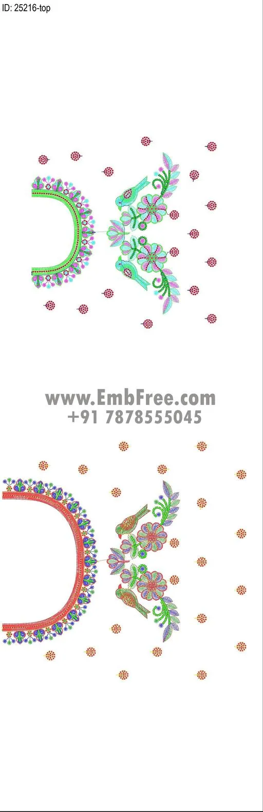 Embroidery Designs for dress id:25216