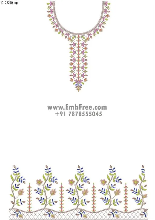 Embroidery Designs for dress id:25219