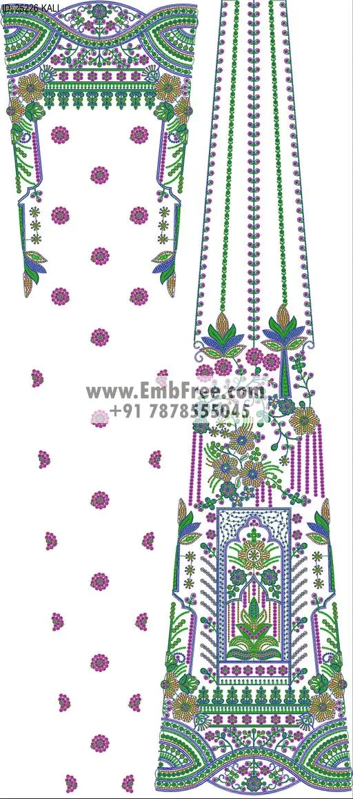 Embroidery Designs for dress id:25226