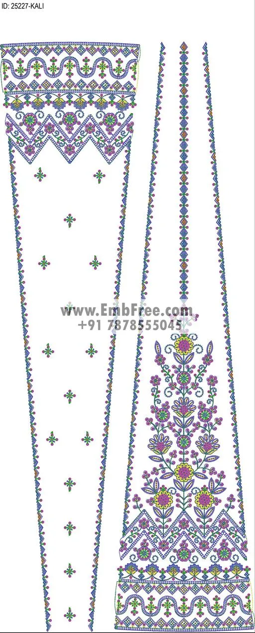 Embroidery Designs for dress id:25227