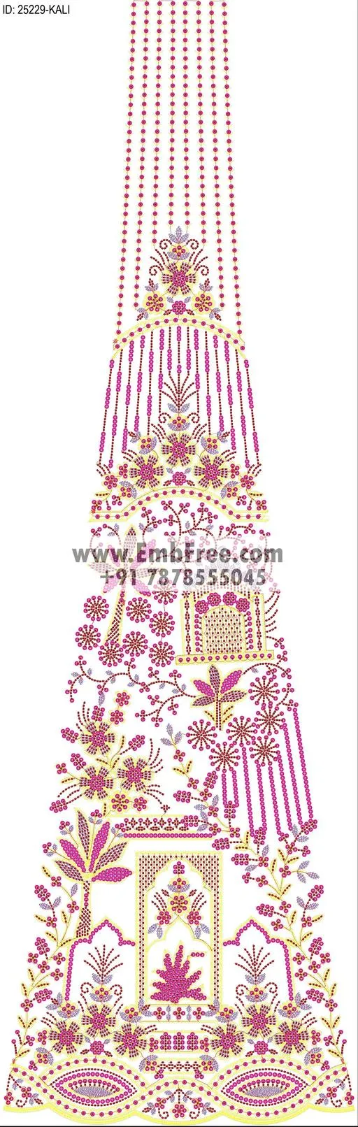 Embroidery Designs for dress id:25229