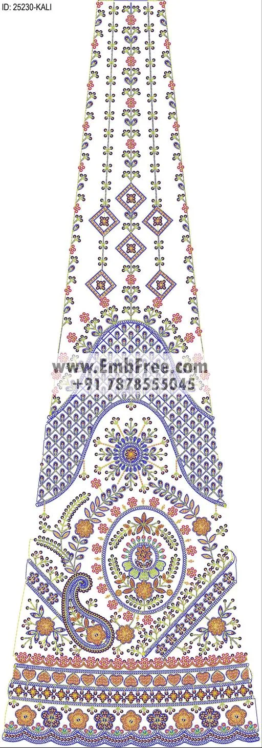 Embroidery Designs for dress id:25230