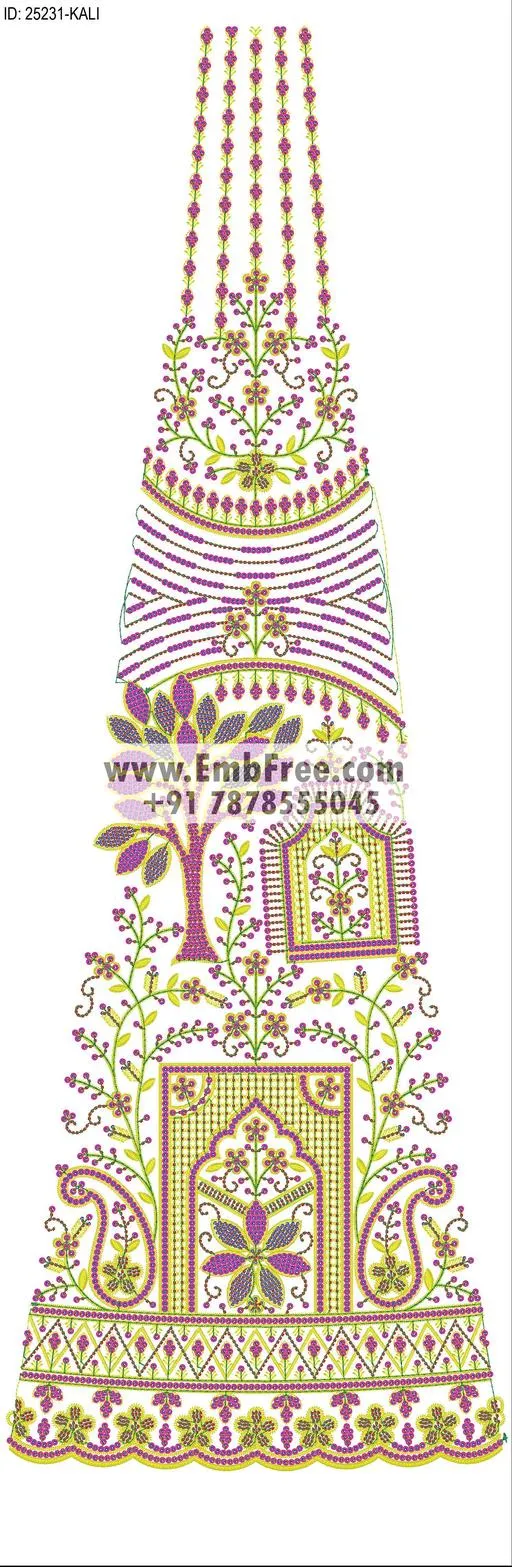 Embroidery Designs for dress id:25231