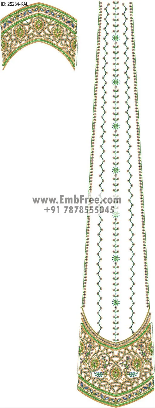 Embroidery Designs for dress id:25234