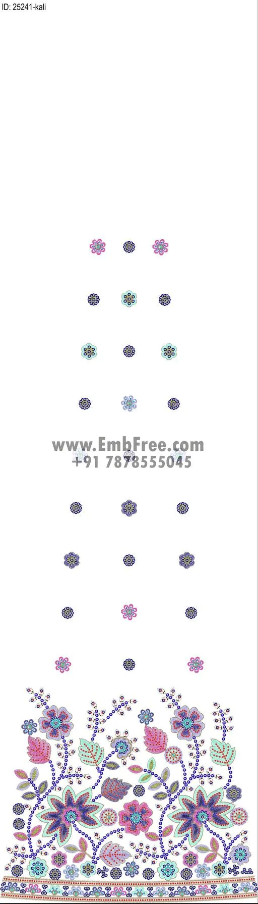 Embroidery Designs for dress id:25241