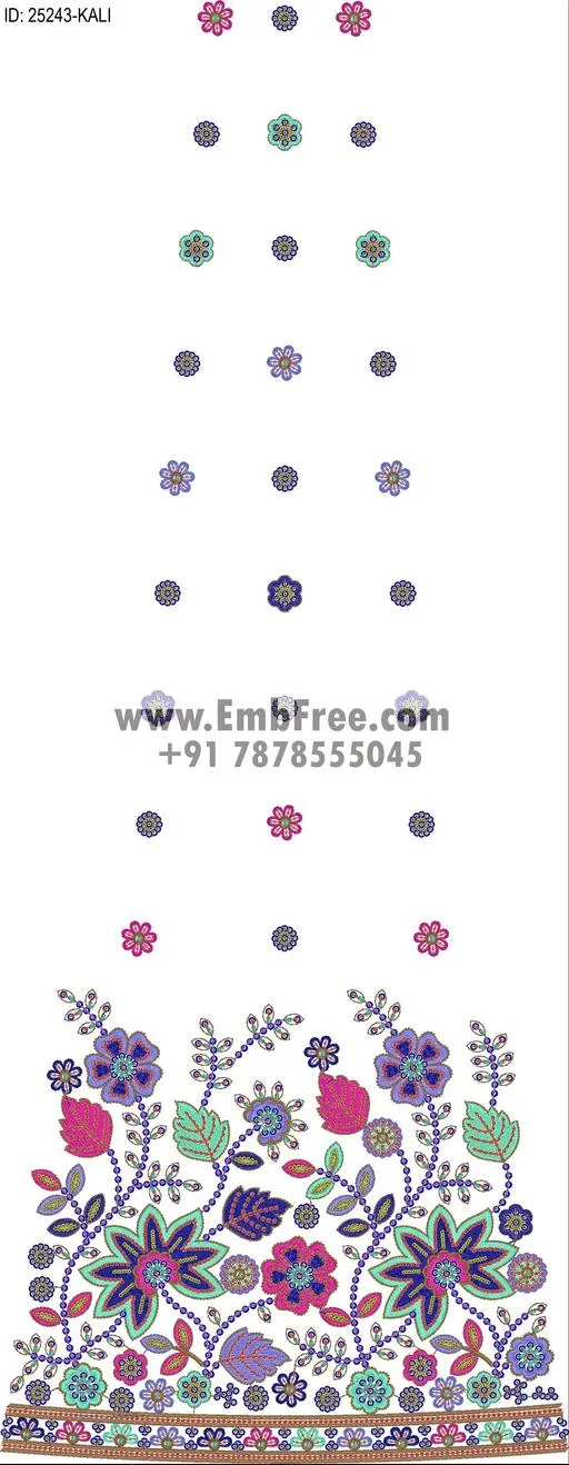 Embroidery Designs for dress id:25243