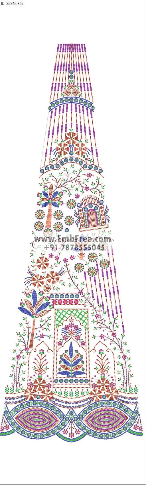 Embroidery Designs for dress id:25245