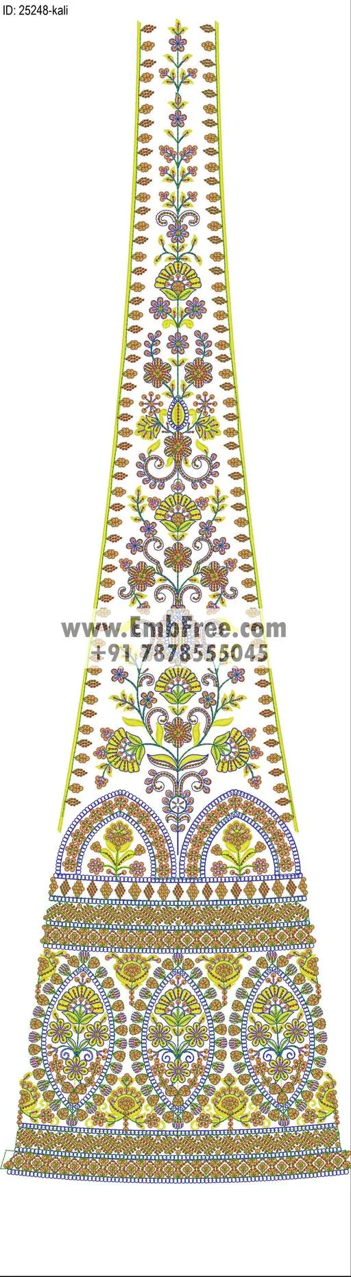 Embroidery Designs for dress id:25248